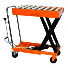 Hydraulic Scissor Roller Top Lift Table Cart | 1100 lb | TF50R
