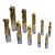 10 Pcs End Mill Set, TIN Coated with HSS Material EMS-10